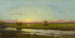 Solnedgang over markerne i Newburyport - Martin Johnson Heade — visning af kunstværket
