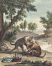 Le chien qui porte à son cou le dîner de son maître - Martin Marvie — visning af kunstværket