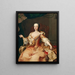 L'archiduchesse Marie Christine - Martin van Meytens — indrammet kunstværk på væggen