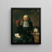 Portrait af M. Johann Christoph Freiherr von Bartenstein - Martin van Meytens — indrammet kunstværk på væggen