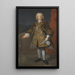 Carl Gustaf Tessin 1695-1770 - Martin van Meytens — indrammet kunstværk på væggen
