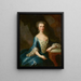 Madame N. Ruard porte des cappellari - Martin van Meytens — indrammet kunstværk på væggen
