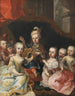 Joseph II som kronprins med seks brødre og søstre - Martin van Meytens — visning af kunstværket