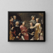 Ulrika Lovisa Tessin, Carl Gustaf Tessin, Erik Sparre, Johan Gabriel Sack, Nils Bielke, Eva Bielke og Hedvig Elisabet Sack - Martin van Meytens — indrammet kunstværk på væggen