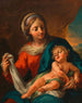 Jomfru Maria med Barnet Jesus - Martino Altomonte — visning af kunstværket