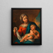 Jomfru Maria med Barnet Jesus - Martino Altomonte — indrammet kunstværk på væggen