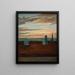 Vue de Copenhague au coucher du soleil - Martinus Rørbye — indrammet kunstværk på væggen