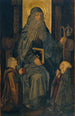 Saint Antoine l'Ermite og donorerne - Martín Bernat — indrammet kunstværk på væggen