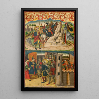 Martn de Soria - Saint Christopher Meets Satan Saint Christopher before the King of Lycia.webp