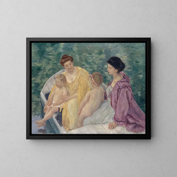 Le bain - Mary Cassatt — indrammet kunstværk på væggen
