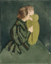 landlig mor og hendes barn - Mary Cassatt — visning af kunstværket