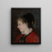 Portrait af Madame Sisley - Mary Cassatt — indrammet kunstværk på væggen