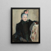 Portrait af en ældre dame - Mary Cassatt — indrammet kunstværk på væggen