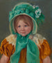 Sara med en grøn hue - Mary Cassatt — visning af kunstværket