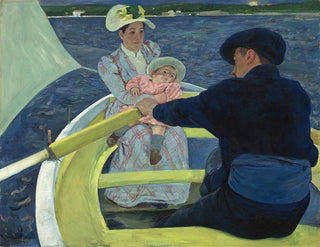 La Sortie en bateau - Mary Cassatt — visning af kunstværket