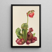 Sarracénie pourpre commune Sarracenia purpurea venosa - Mary Vaux Walcott — indrammet kunstværk på væggen