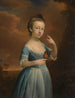 Portrait af en pige med en rødhals - Mason Chamberlin — visning af kunstværket