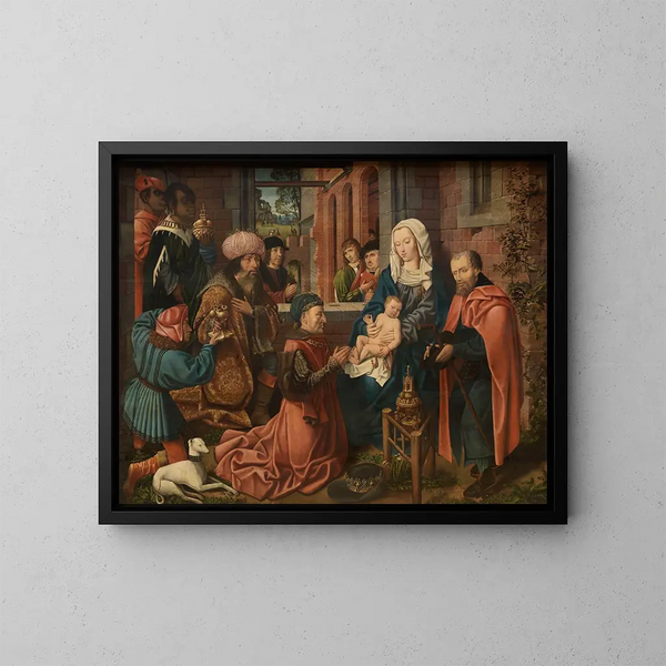 L'Adoration des Mages - Maître de Francfort — indrammet kunstværk på væggen