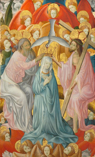 Master of Rubielos de Mora - The Coronation of the Virgin with the Trinity.webp