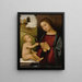 La Vierge à l'Enfant tenant un chardonneret - Maître de l'Assomption de la Madeleine — indrammet kunstværk på væggen