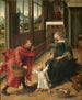Den Hellige Familie - Mester af Legenden om Den Hellige Magdalene — visning af kunstværket