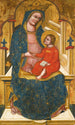 Madonna med barnet i majestæt - Mestre do Crucifixo de Pesaro — visning af kunstværket