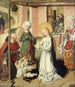 L'Adoration af barnet - Mesteret af altertavlen i Saint-Barthélemy — visning af kunstværket