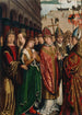 Saint Rombaut, der tager afsked med sine forældre - Mester af Saint Rombauts Ungdom — visning af kunstværket