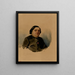 Portrait af abbed Coquereau - Mathilde Bonaparte — indrammet kunstværk på væggen