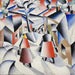 Morgen i landsbyen efter snestorm - Kazimir Malevich — vist i et interiør