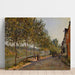 Reproduktion af maleriet Matinée de juni à Saint-Mammès - Alfred Sisley