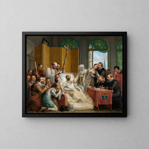 La mort de Pierre-Paul Rubens - Mattheus Ignatius van Bree — indrammet kunstværk på væggen