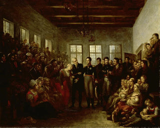 Mattheus Ignatius van Bree - The Prince of Orange Visititing Flood Victims at the Almoners Orphanage Amsterdam on 14 February 1825.webp