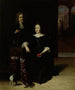 Portrait af en kvinde og en mand i et interiør - Matthias Wulfraet — visning af kunstværket