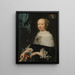 Portrait af Marie-Anne Cousebant - Matthijs Naiveu — indrammet kunstværk på væggen