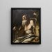 Saint Paul l'Ermite - Mattia Preti — indrammet kunstværk på væggen