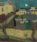 Tørring af tøj eller Måneopgang ved Prieuré - Maurice Denis — visning af kunstværket