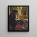 Intimitet eller Ravaudeuse ved vinduet - Maurice Denis — indrammet kunstværk på væggen