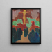 Le Christ orange - Maurice Denis — indrammet kunstværk på væggen