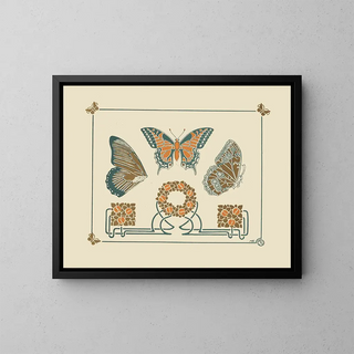 Maurice Pillard Verneuil - Abstract design based on butterflies and leaves.webp