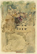 Café en plein air - Maurice Prendergast — visning af kunstværket