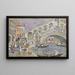 Pont du Rialto, pont couvert, Venedig - Maurice Prendergast — indrammet kunstværk på væggen