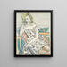 Portrait af en ung pige - Max Beckmann — indrammet kunstværk på væggen