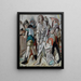 Le Christ et le pécheur - Max Beckmann — indrammet kunstværk på væggen