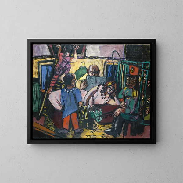 Reproduktion af maleriet Caravane de cirque - Max Beckmann
