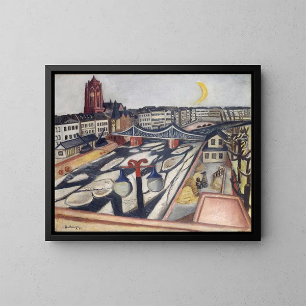 Reproduktion af maleriet Glace sur la rivière - Max Beckmann