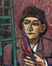 Mand med fugl - Max Beckmann — visning af kunstværket