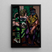Mascarade - Max Beckmann — indrammet kunstværk på væggen