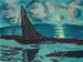 Natmåne ved havkanten - Max Beckmann — visning af kunstværket