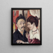 Portrait af parret Carl - Max Beckmann — indrammet kunstværk på væggen